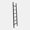 Wooden, Decorative 76" ladder, black