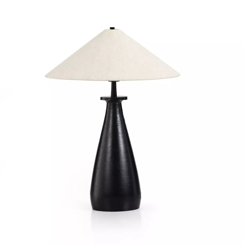 INNES TAPERED SHADE TABLE LAMP-MTTE BLK