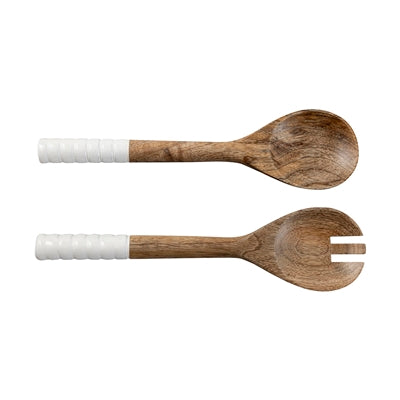 Mango Wood Salad Server, Set of 2