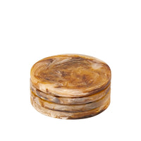 Set of 4 Tortoiseshell Round Coaster