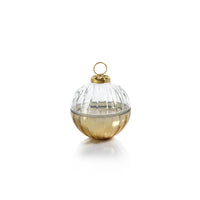 Etched Glass Ornament Ball Scented Candle - Small