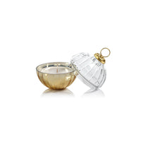 Etched Glass Ornament Ball Scented Candle - Small