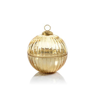 Etched Glass Ornament Ball Scented Candle - Medium