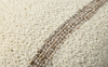 18" x 18" Tan/ Natural Ivory Pillow