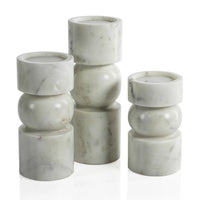 Marmar Marble Pillar Holder - Medium