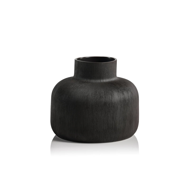 Declan Black Porcelain Vase