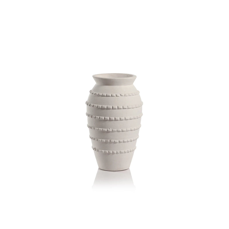 Santorini Natural White Vase - Small