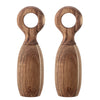 Acacia Wood Salt and Pepper Mills, Set of 2