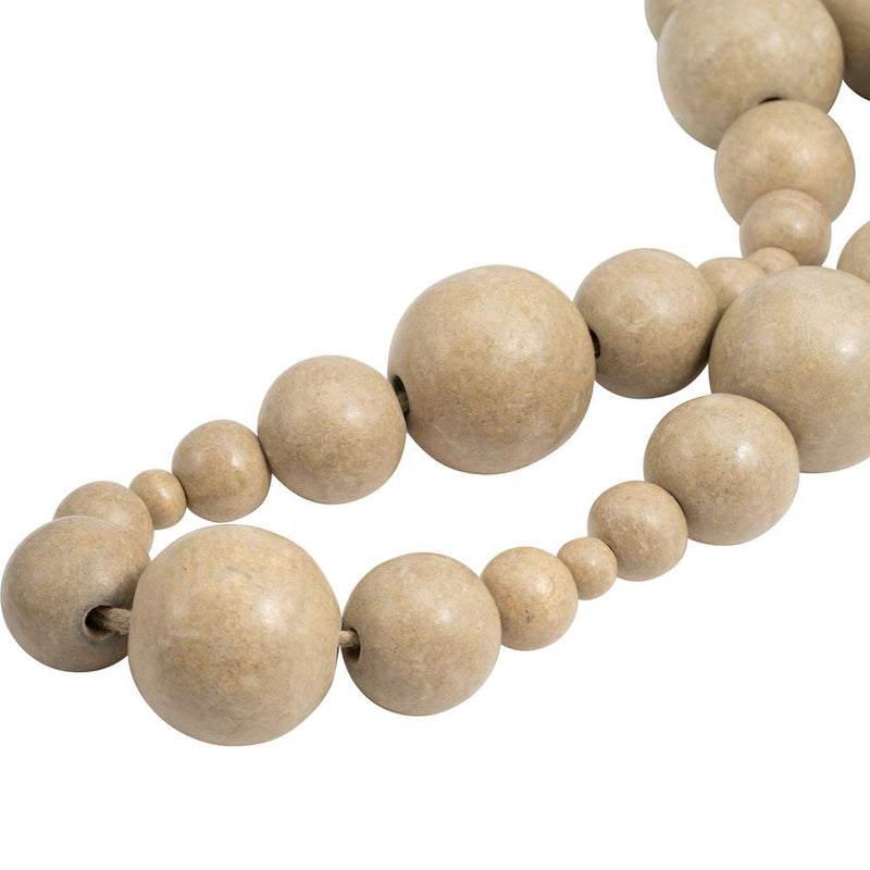 Stonewash Bead Garland, Ivory